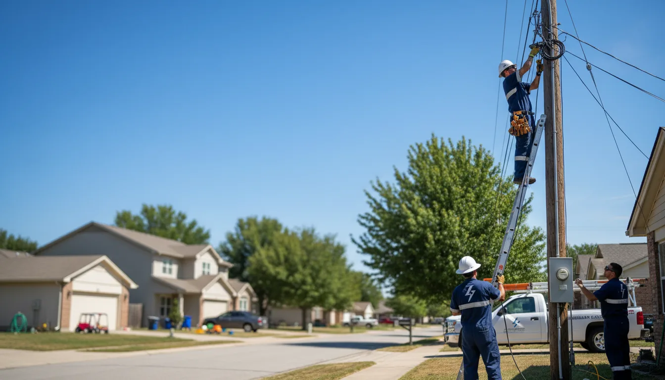 Residential electrician providing installation services in Gage, OK